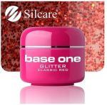 glitter 15 Classic Pink base one żel kolorowy gel kolor SILCARE 5 g